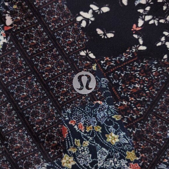 Lululemon Sz 4 Wunder Under Hi-Rise 7/8 Tight 25" Assemblage Alpine White Multi - Picture 6 of 11